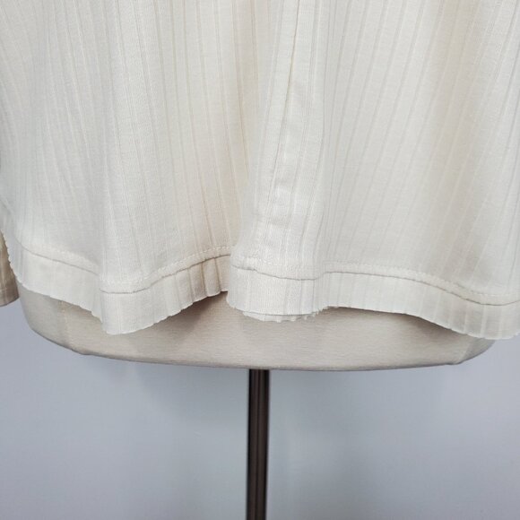 Jane + Delancey Casual V-Neck Button Detail Stretchy Minimalist Top NEW NWT XL - Picture 4 of 16